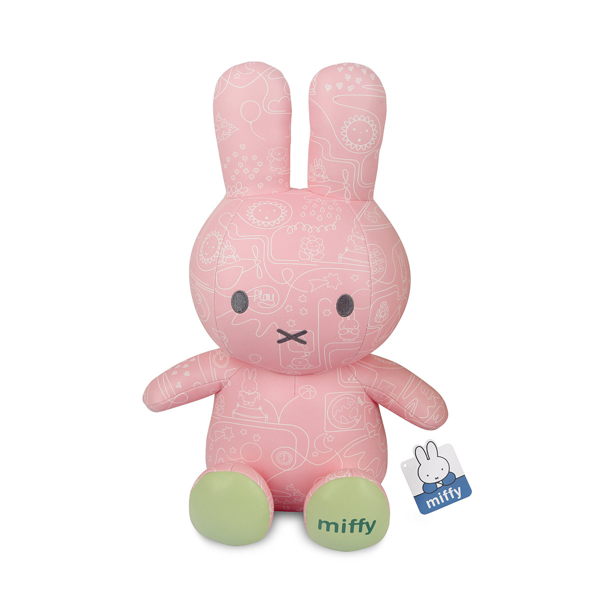VIPO Miffy 米菲PU皮革公仔 (36cm)-粉紅色 -MIF37371