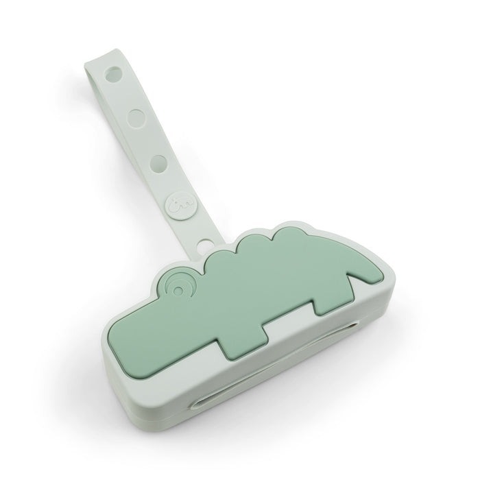 丹麥Done by deer 造型奶嘴收納盒-鱷魚款綠色