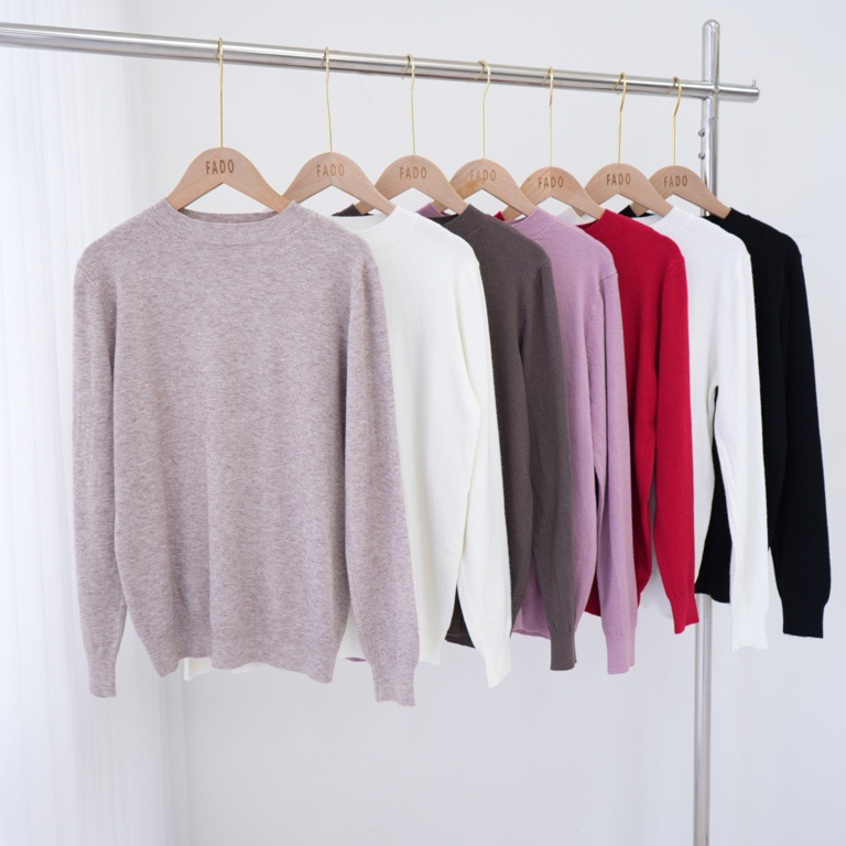 法朵Fado shop｜羅紋袖邊針織衫 0110047 七色