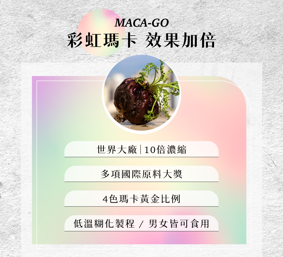 十倍濃縮瑪卡 彩虹瑪卡 國際原料大獎