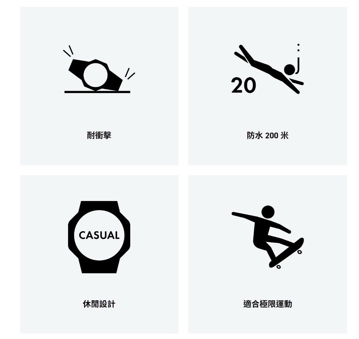 Casio │ 日本 │ GA-100-1A4