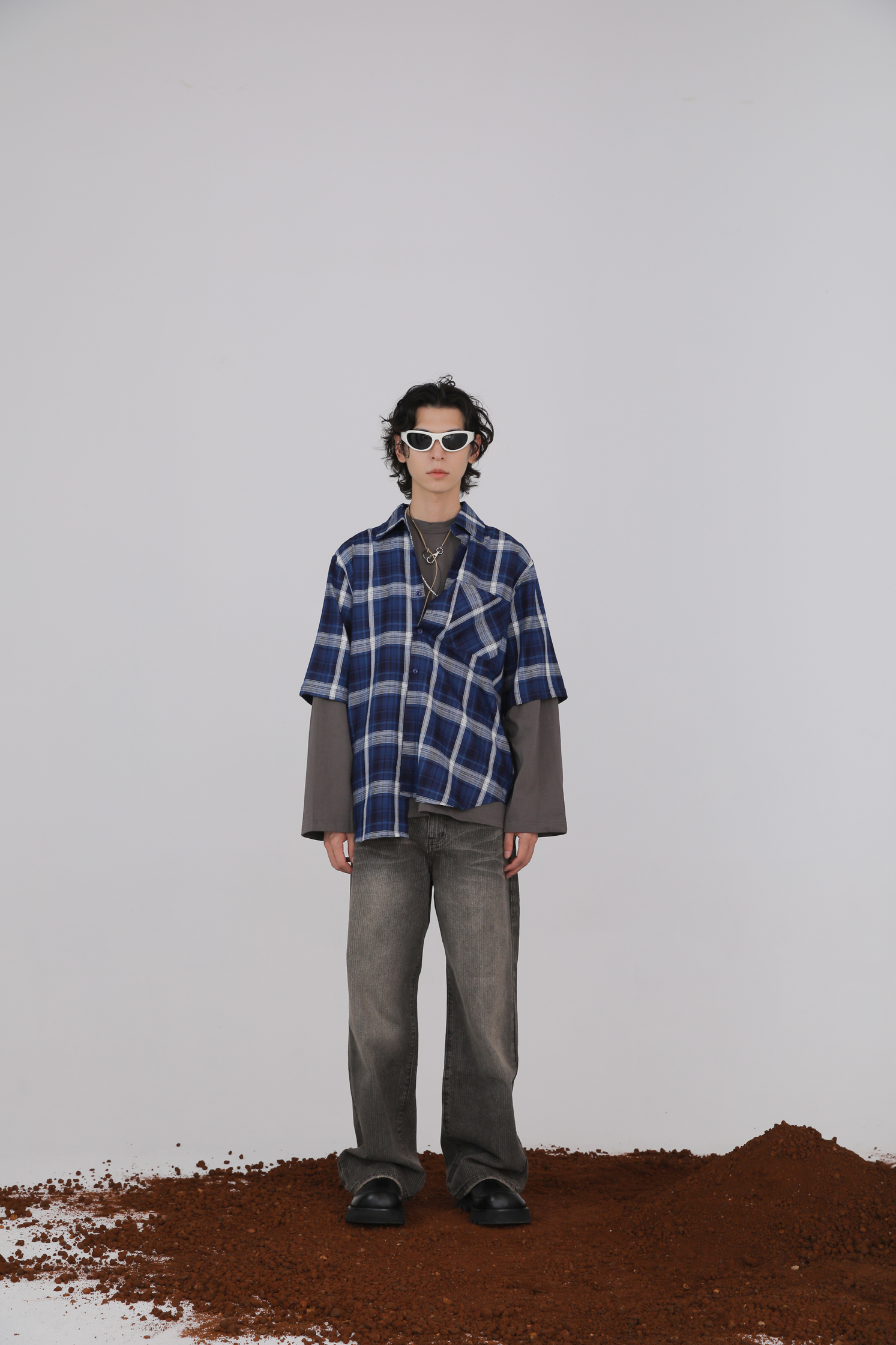 Check Layered Shirt #襯衫