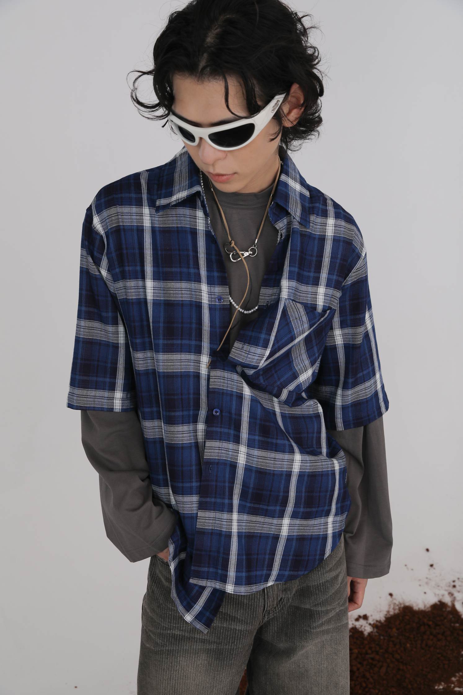 Check Layered Shirt #襯衫