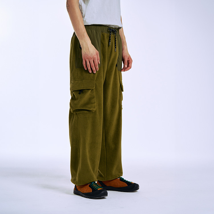 中性拼接設計刷毛保暖長褲_Sway Fleece Pants