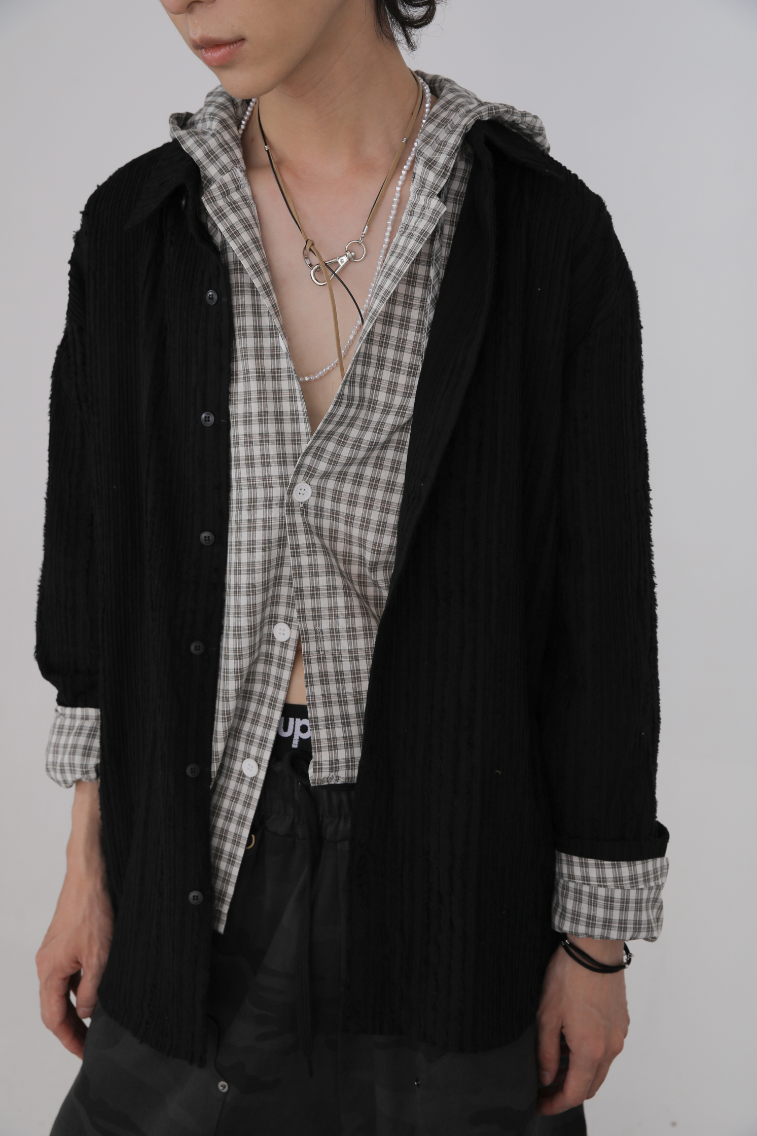 Cotton Cutoff Shirt #長襯衫