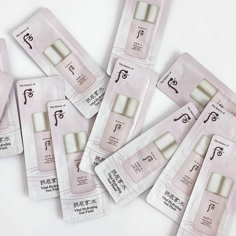 (持久水潤飽滿) whoo 后拱辰享水妍保濕防曬乳spf 50+PA +++120片W096(7-14日寄出)