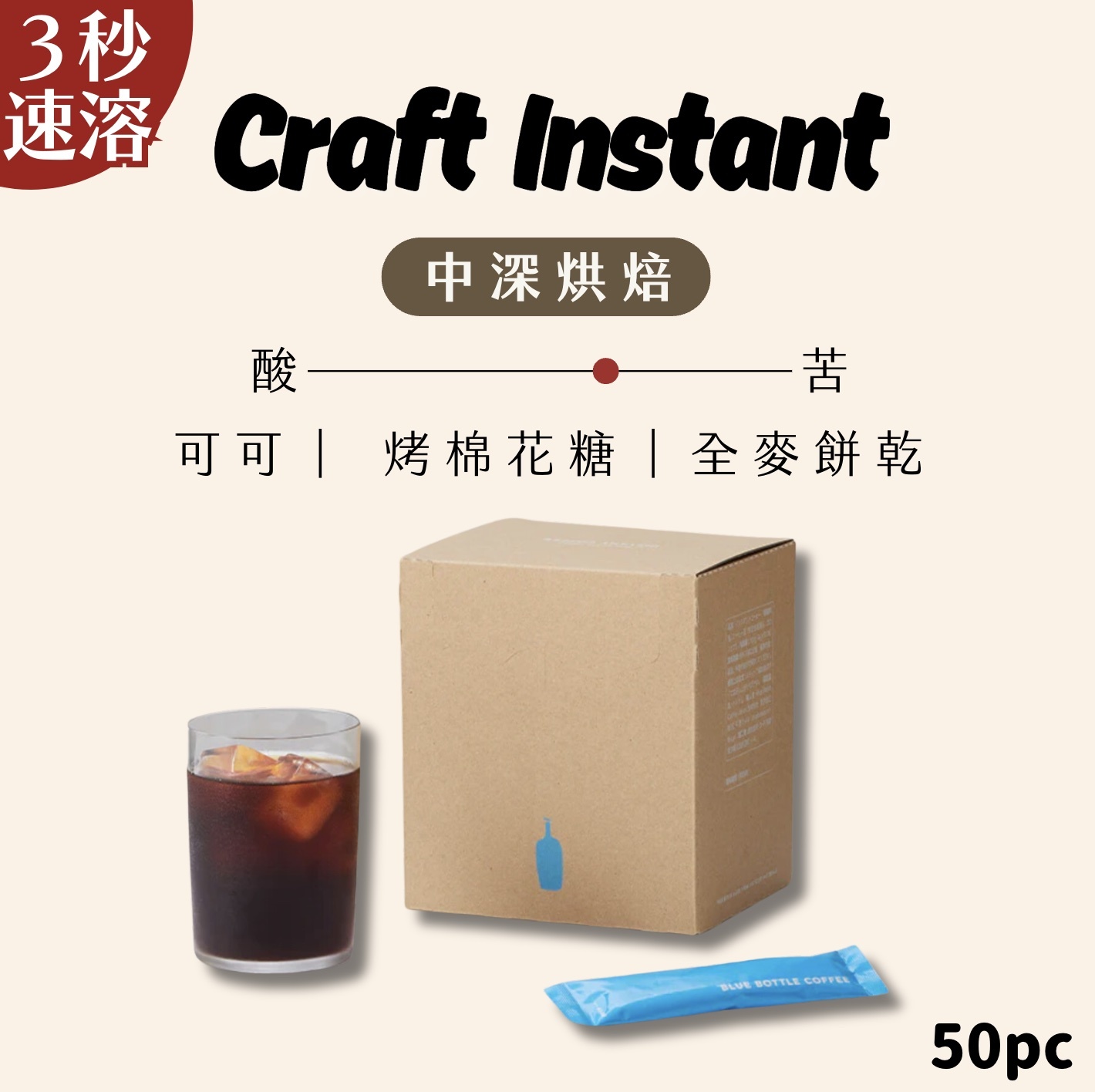 𝗕𝗹𝘂𝗲 𝗕𝗼𝘁𝘁𝗹𝗲 藍瓶速溶棒50入