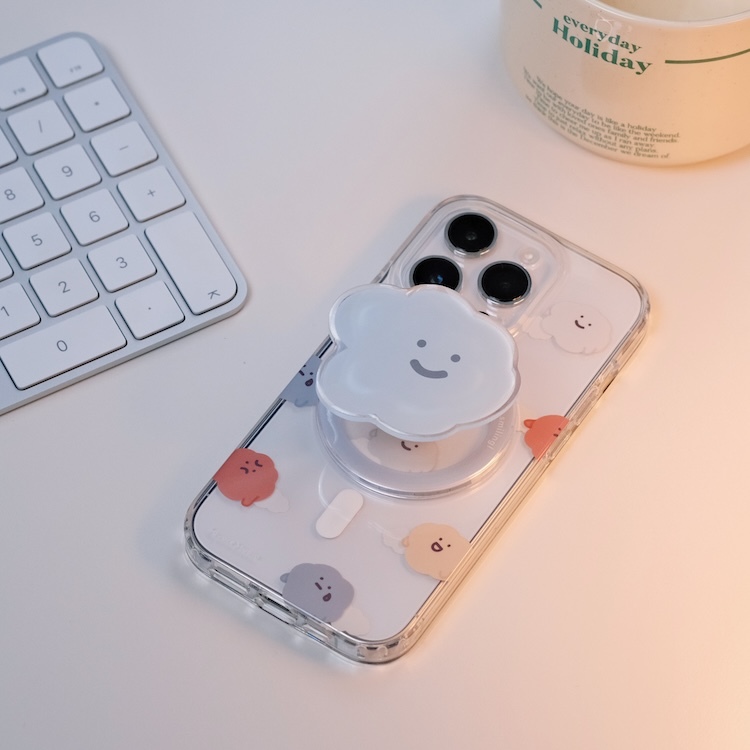 也可搭配喜怒哀樂磁吸支架一起使用，可愛加倍 !!