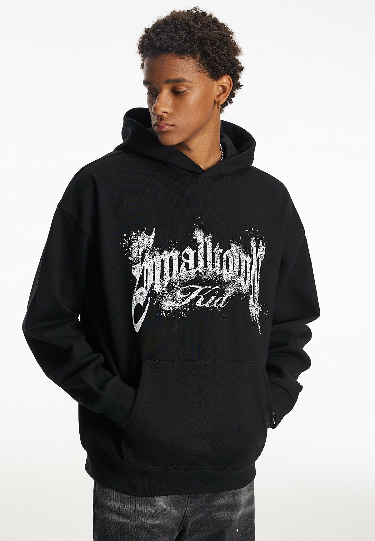 STK SmallTownKid 破碎LOGO 印花 帽T