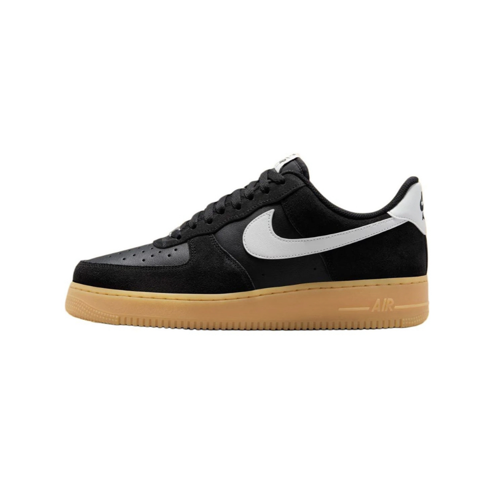 Nike Air Force 1 Low Black Suede Gum 黑色麂皮 焦糖底 FQ8714-004