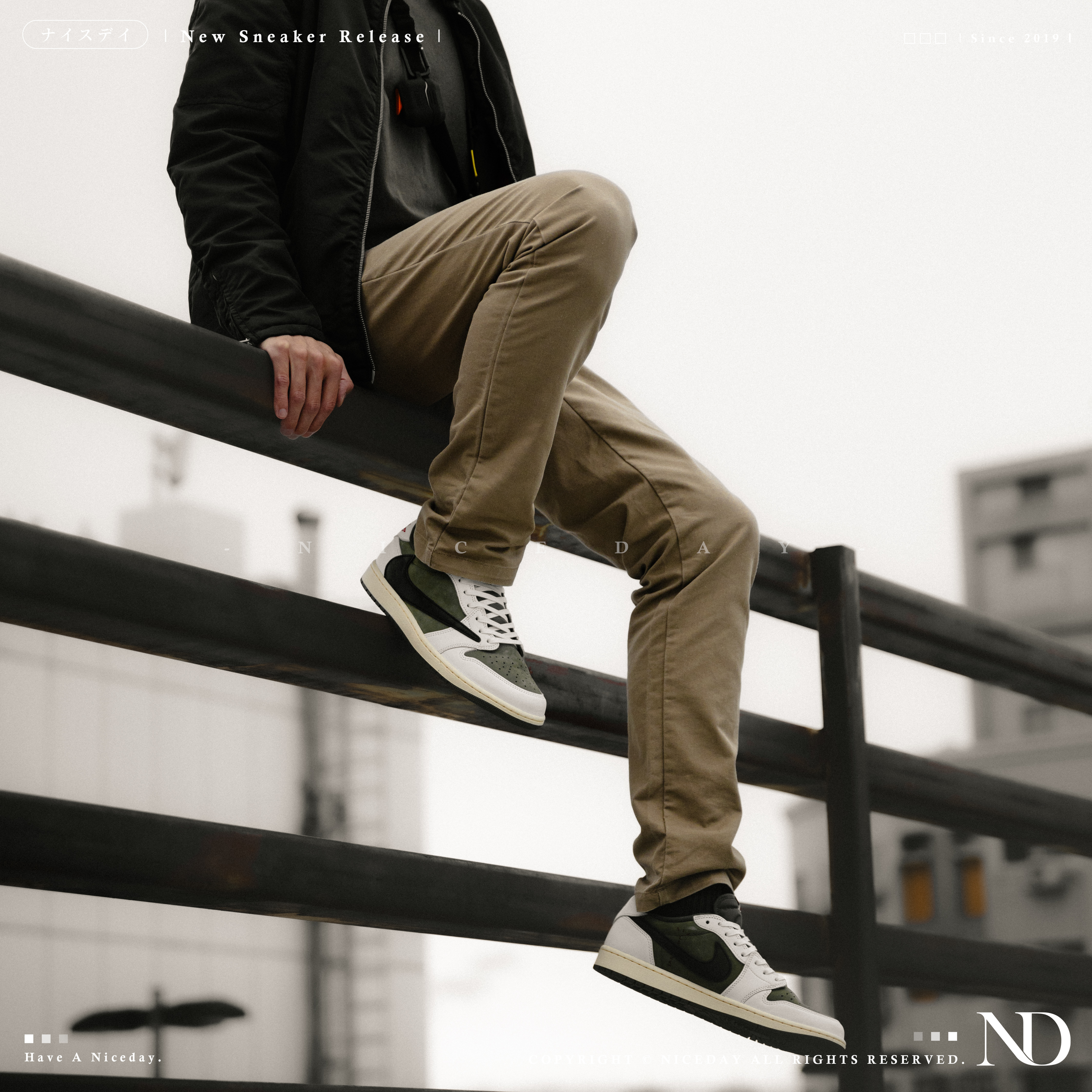 NICEDAY 部分現貨/代購 Travis Scott x Air Jordan 1 聯名 倒鉤 倒勾 橄欖綠 黑勾 DM7866-200