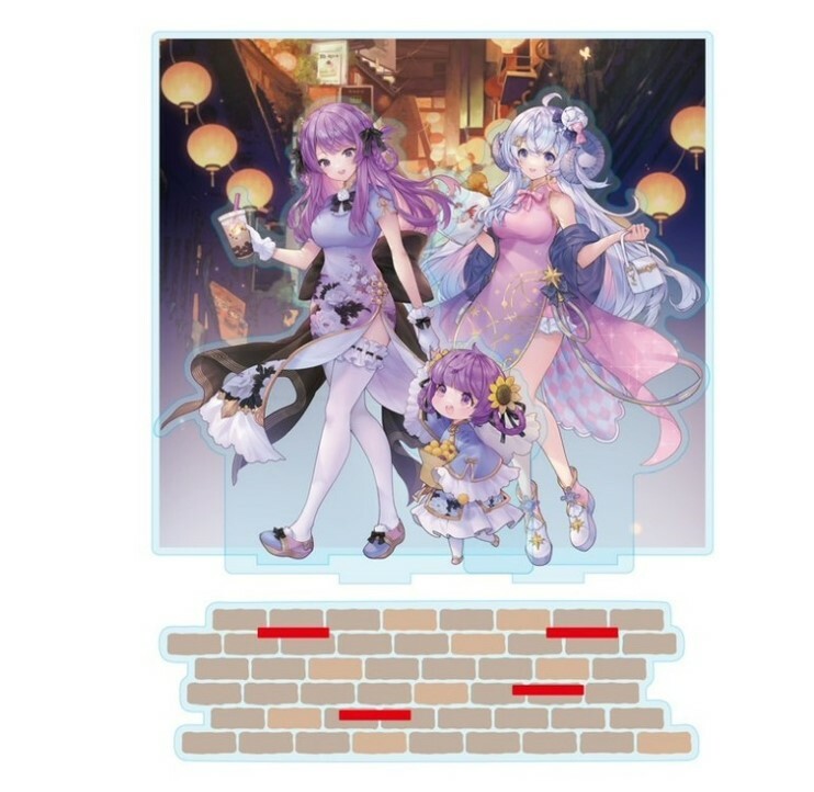 2024桃園動漫大展 乙夏鈴&星影琉璃 紀念週邊商品-豪華壓克力立牌組