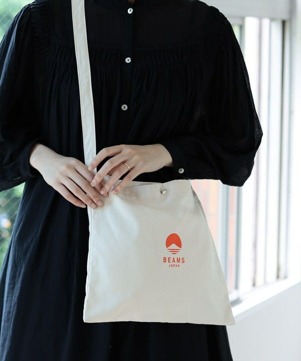 BEAMS JAPAN Original BEAMS JAPAN Logo Sacoche 經典款文青布袋