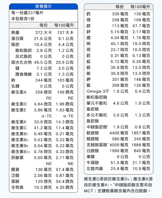 【補體素】倍力 腫瘤癌症適用 燕麥風味 (管灌適用) 237ml X 24罐