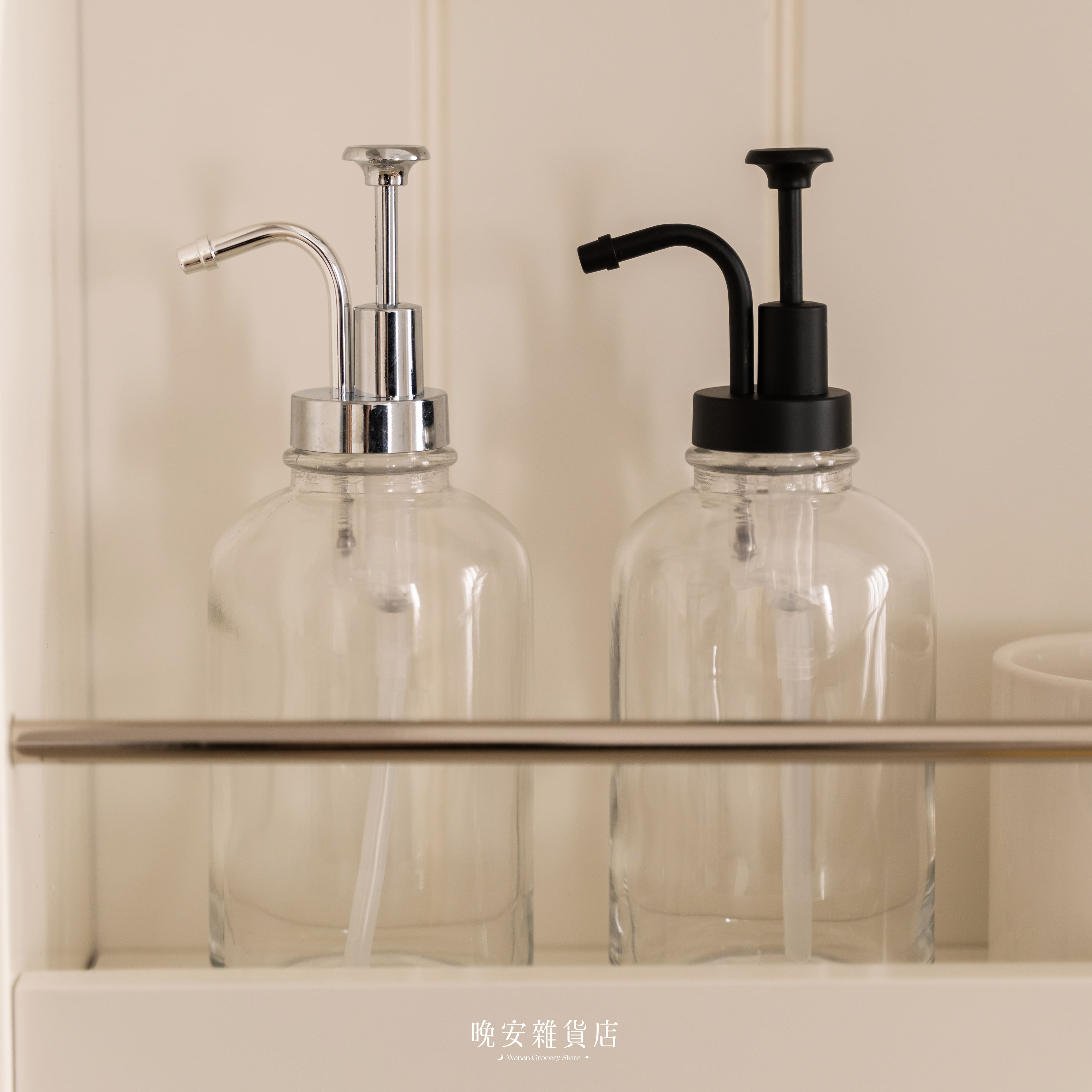 【密封防潮】法式玻璃液體按壓罐