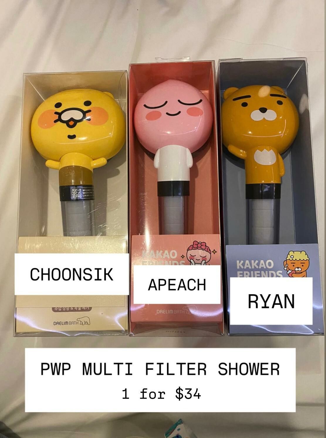 (PWP) MULTI FILTER SHOWER 1$34