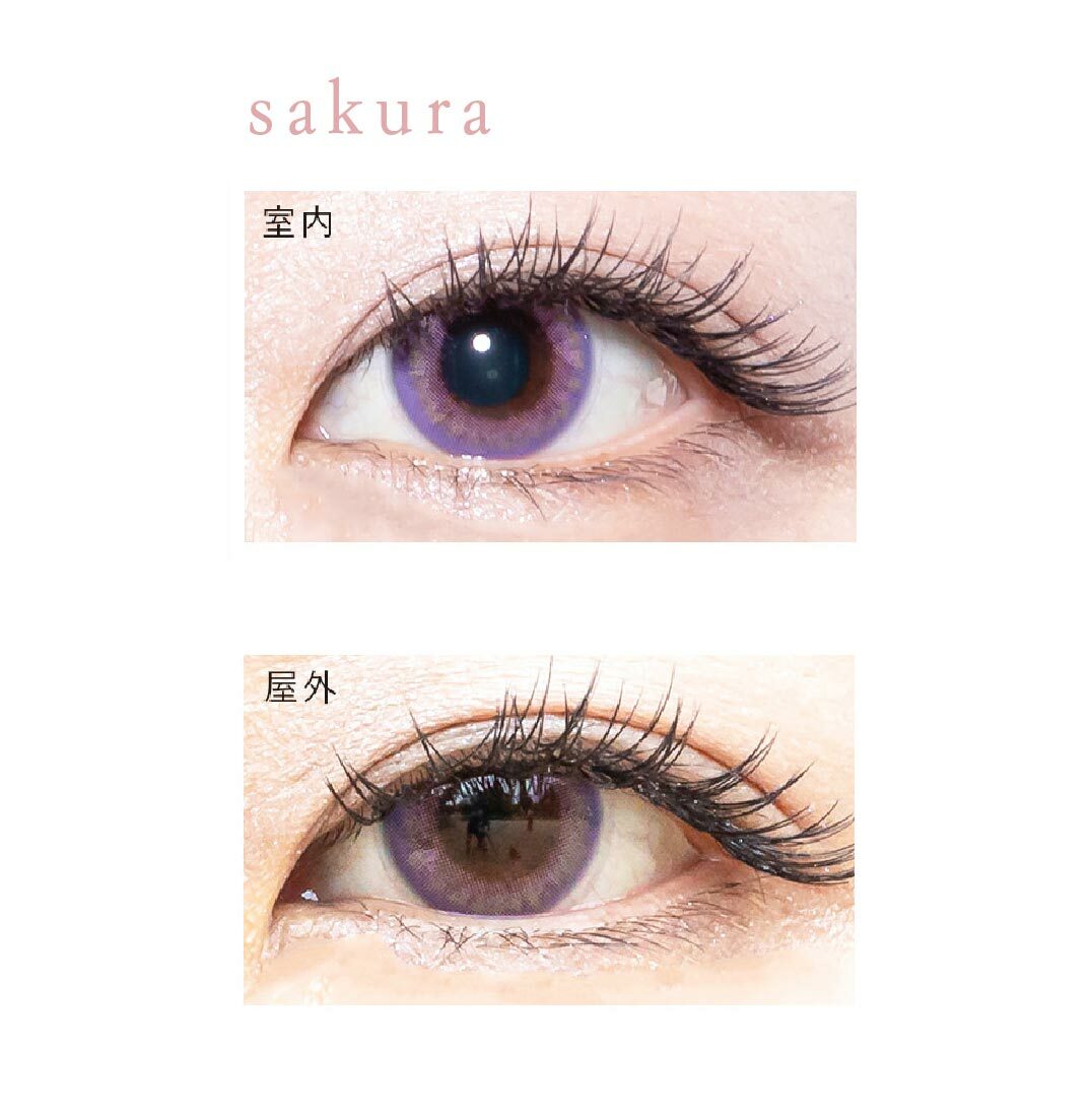 [月拋] Bishonenga hanairo 1 Month 桜 Sakura 隱形眼鏡｜每盒2片