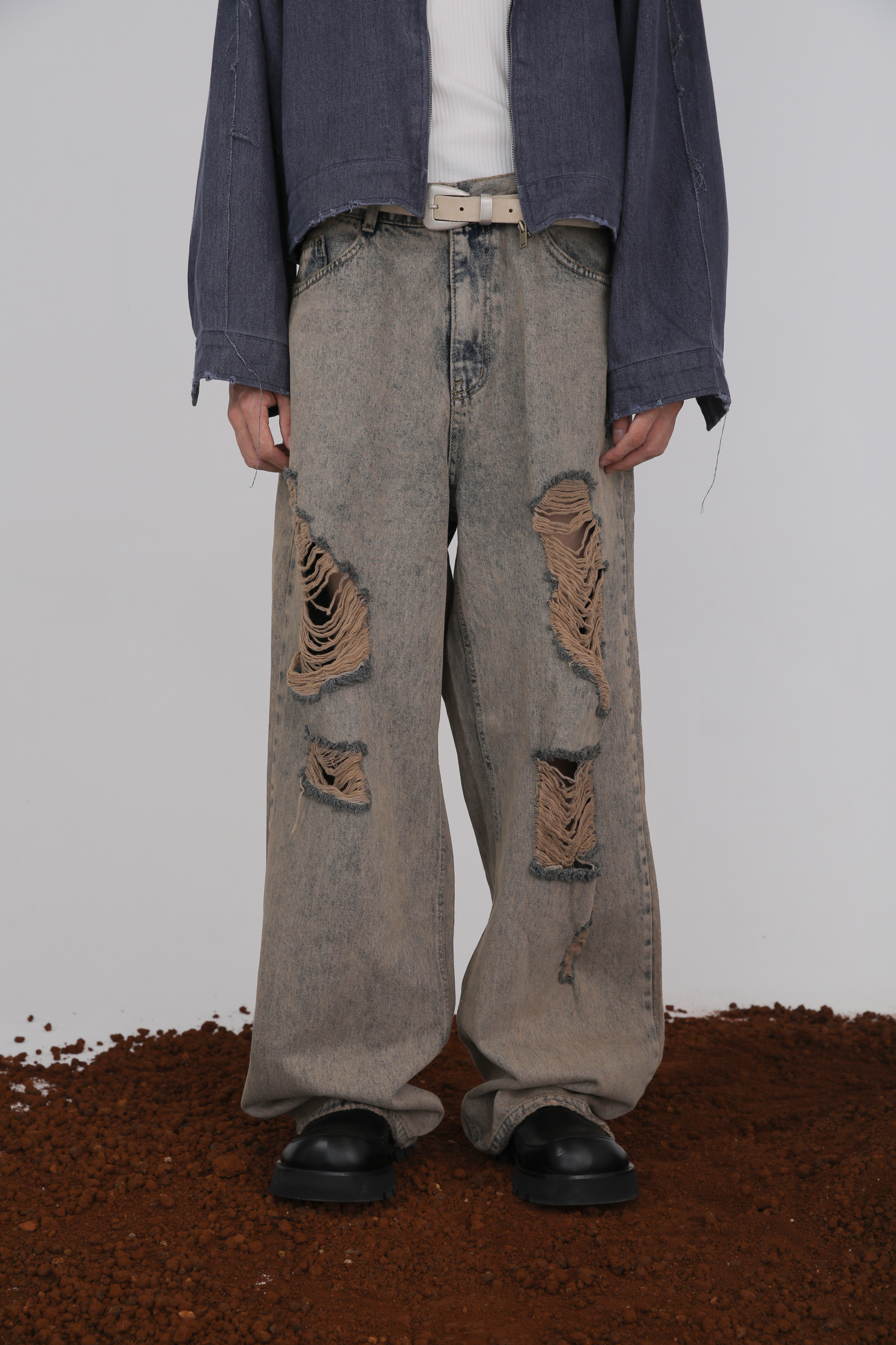 Horses Wide Jeans #單寧褲