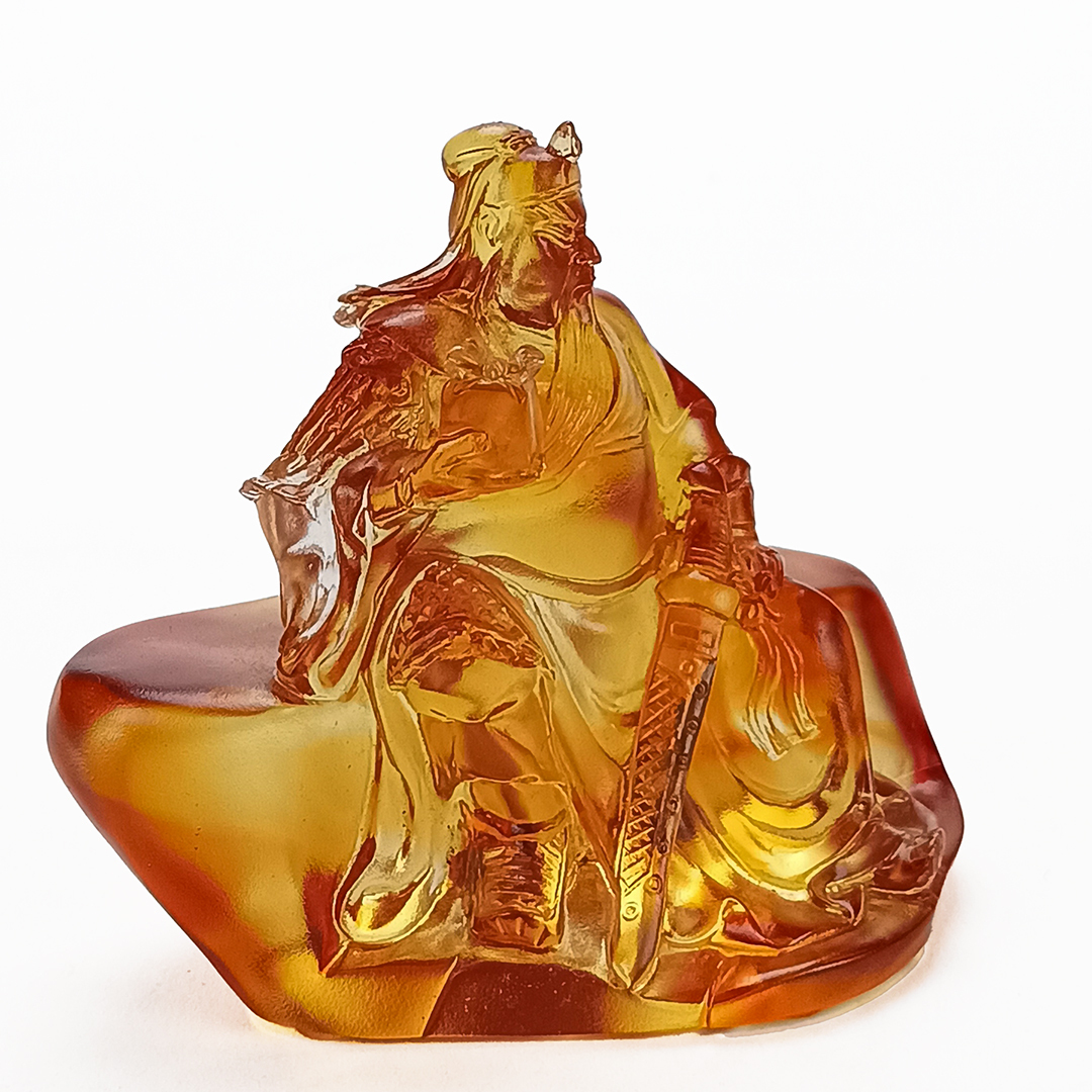 琉璃武聖關公擺飾｜招財鎮宅開運藝術精品推薦