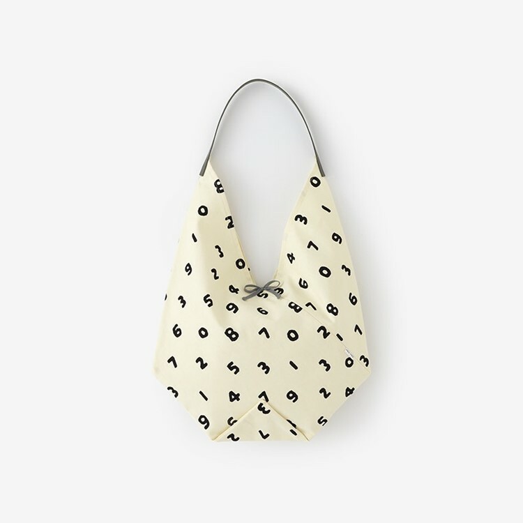 SOU・SOU 一切袋 穩 單肩包 /十數 米白色