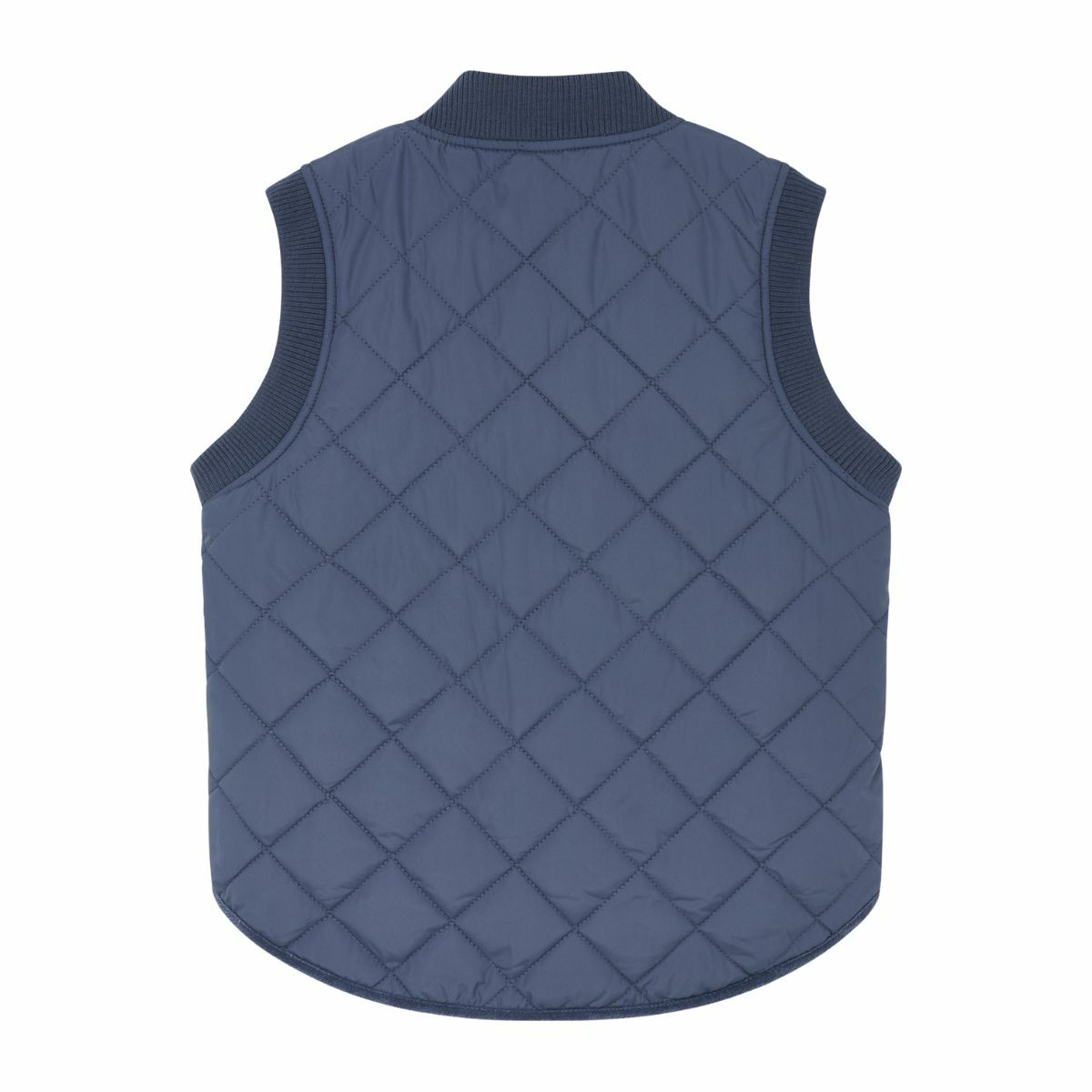 〖 Hust & Claire 〗深藍衍縫格紋背心外套