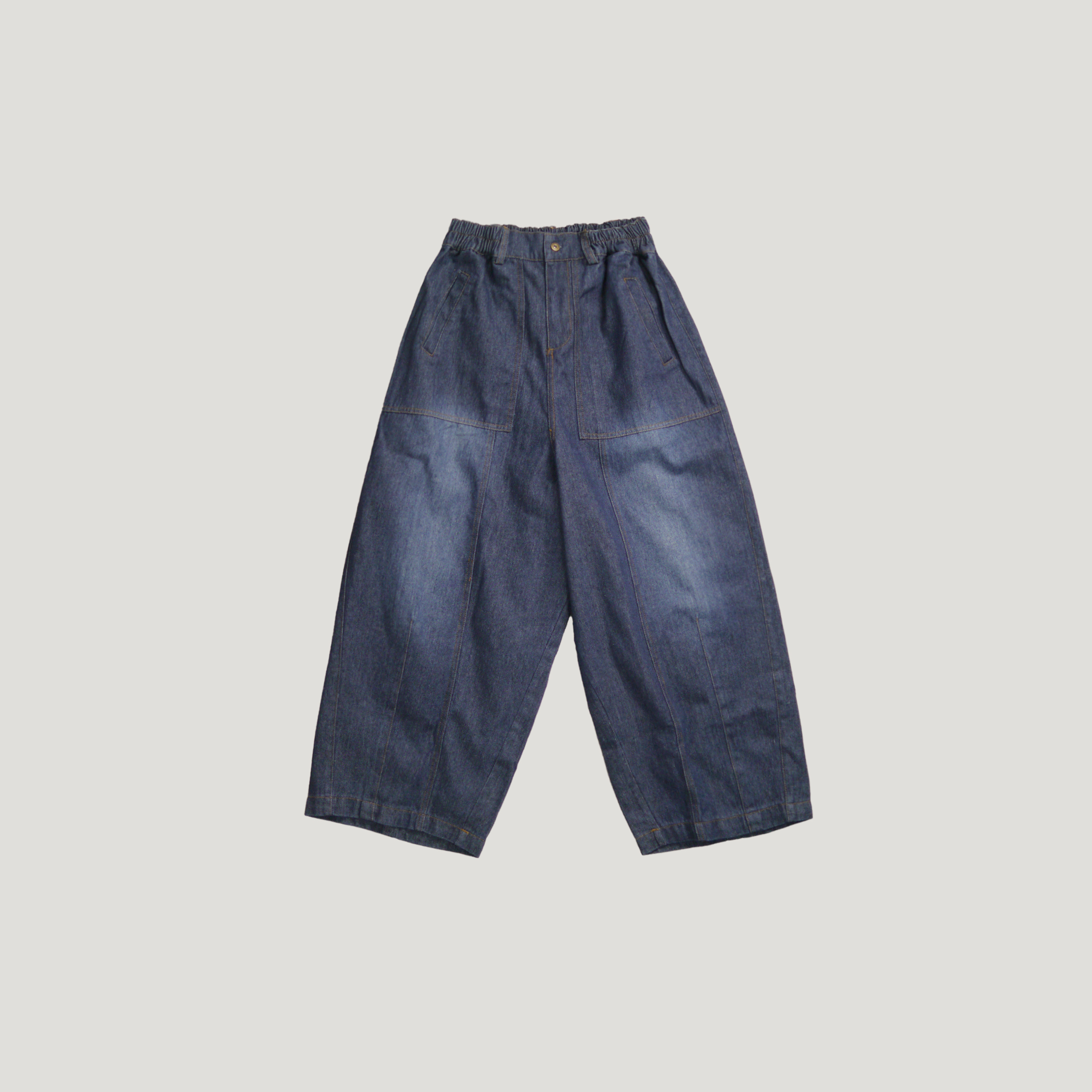 J.P.L. 高腰刷色丹寧廓形寬褲 ╭ 2色 ╮