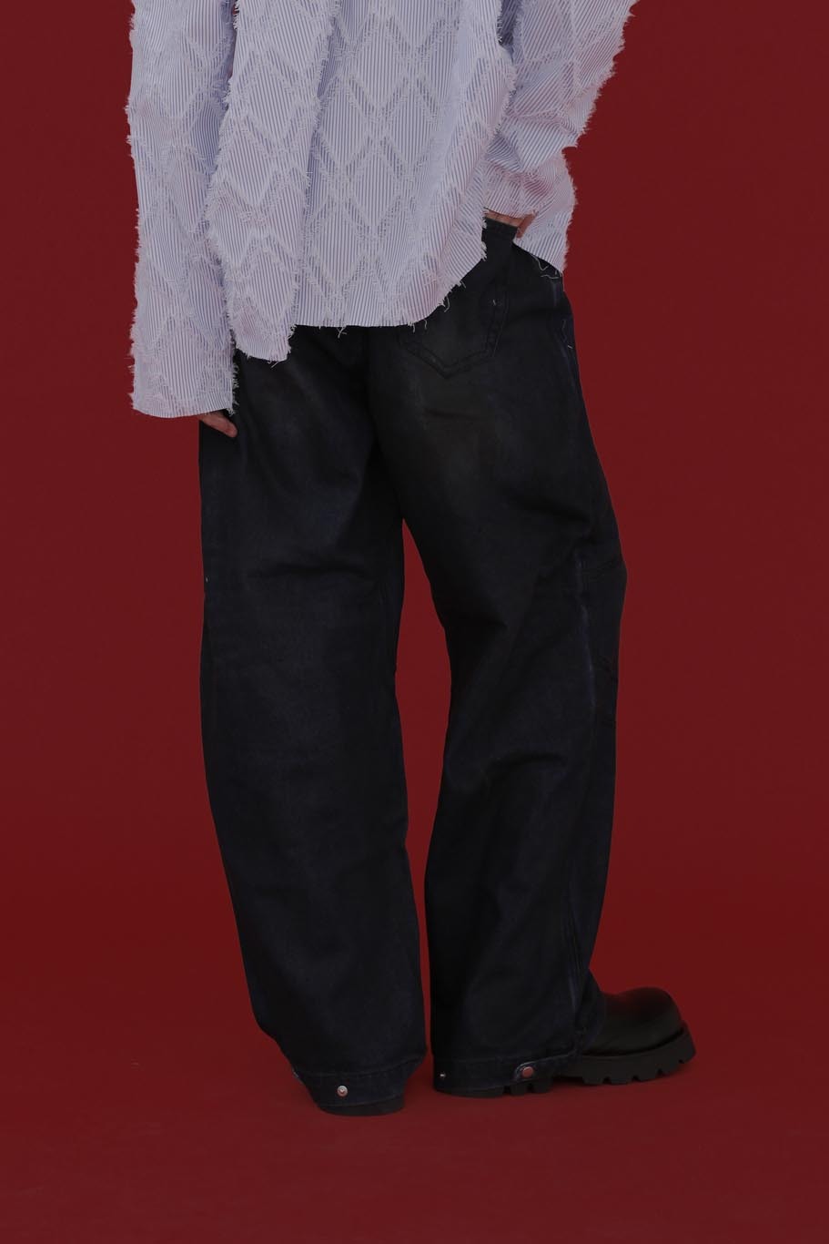 Mode Biker Denim Pants #牛仔褲