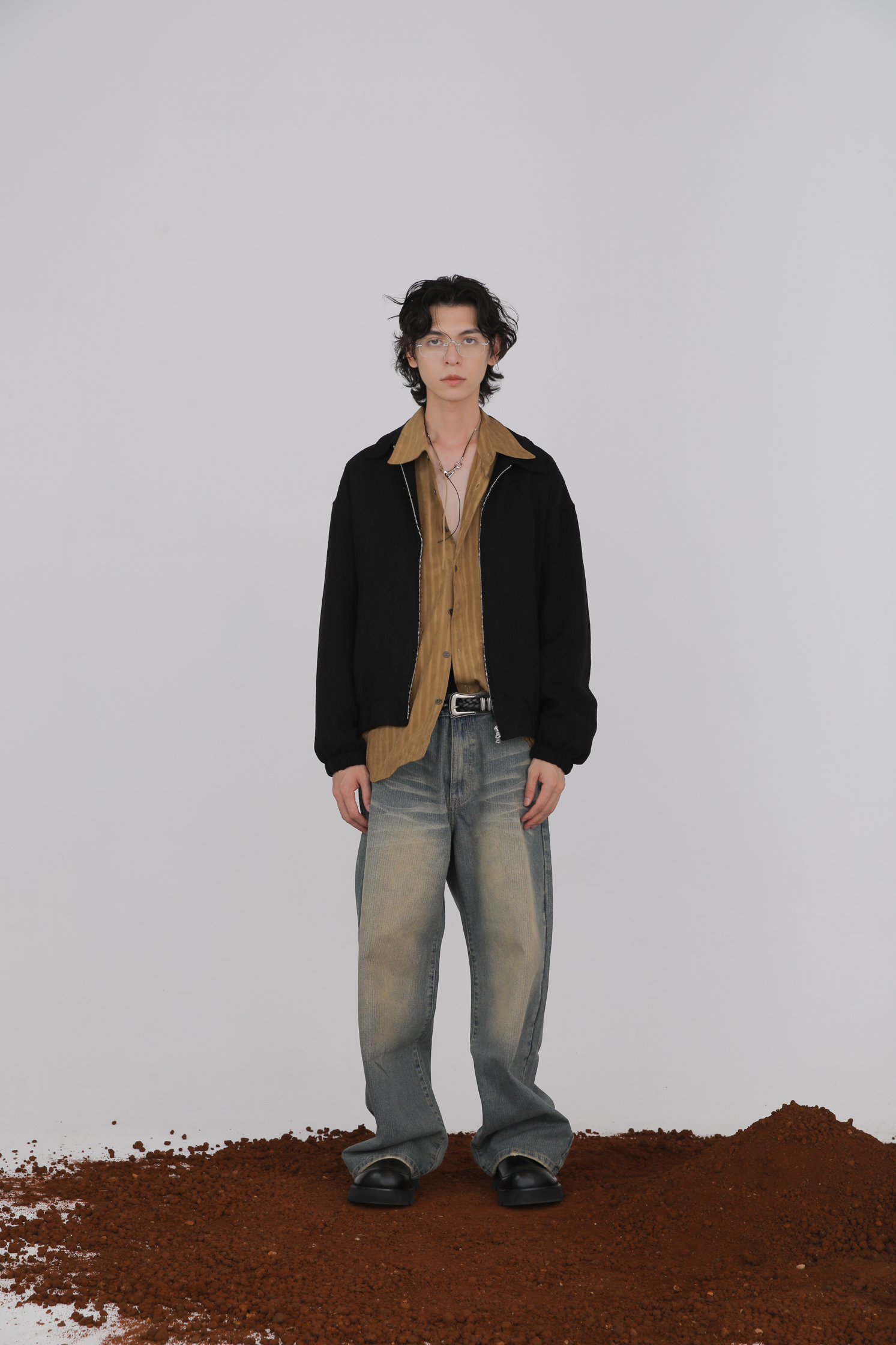 Pleate Blueson Jacket #外套