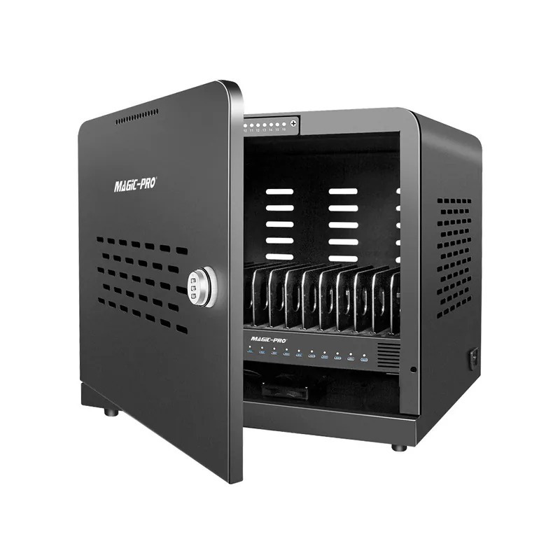 Magic-Pro ProMini CC16T 16-port 1000W (USB-C or USB-A) Charging Cabinet