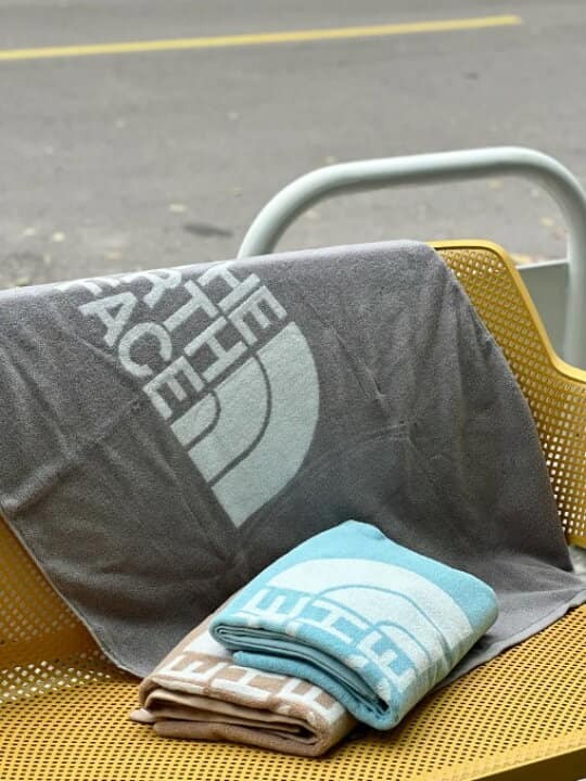 【現貨】限時特價 The North Face 韓國 北臉 海灘巾 浴巾 雙面可用 運動毛巾