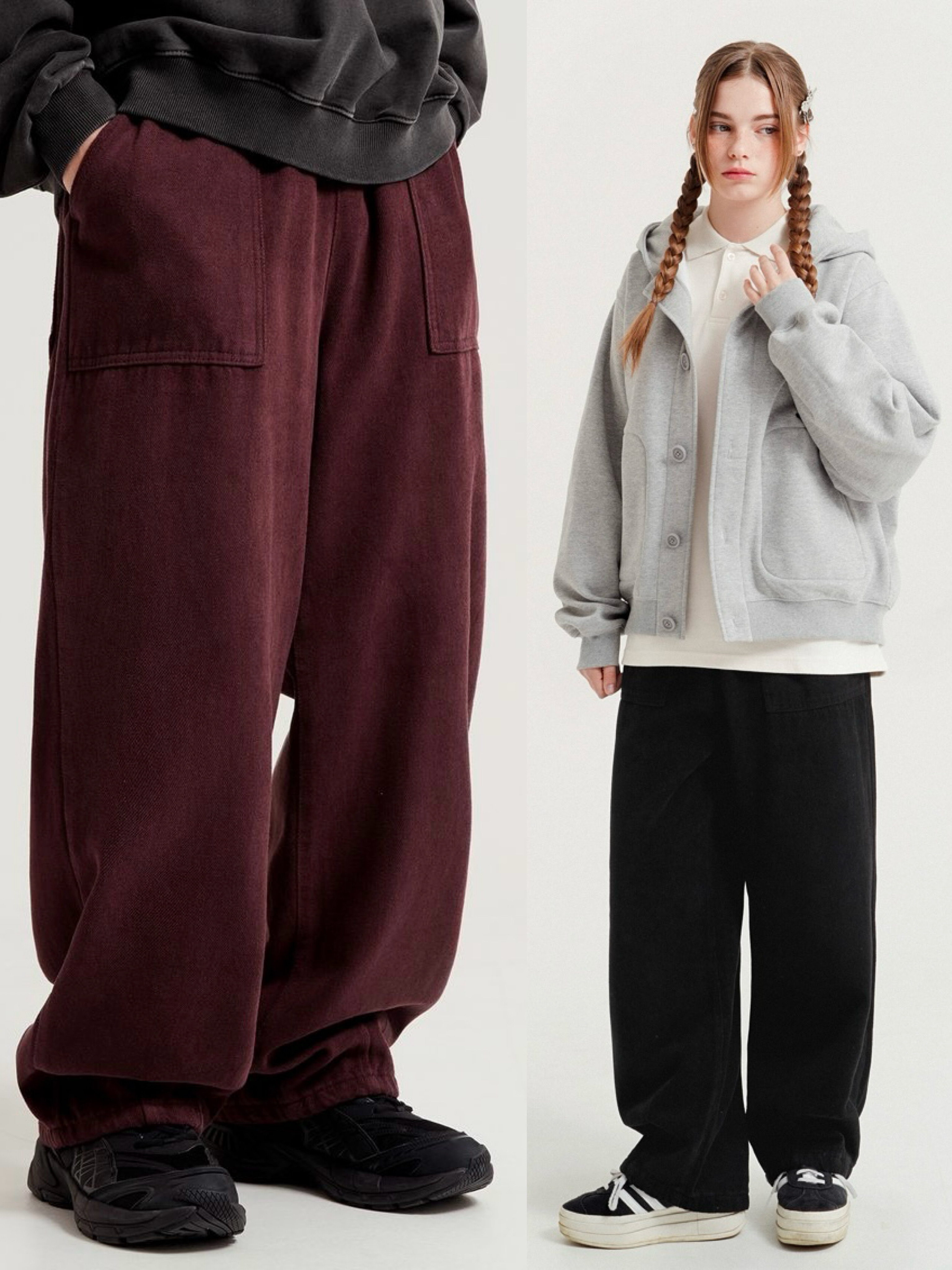 <預購> 韓國WV PROJECT復古感大口袋寬褲