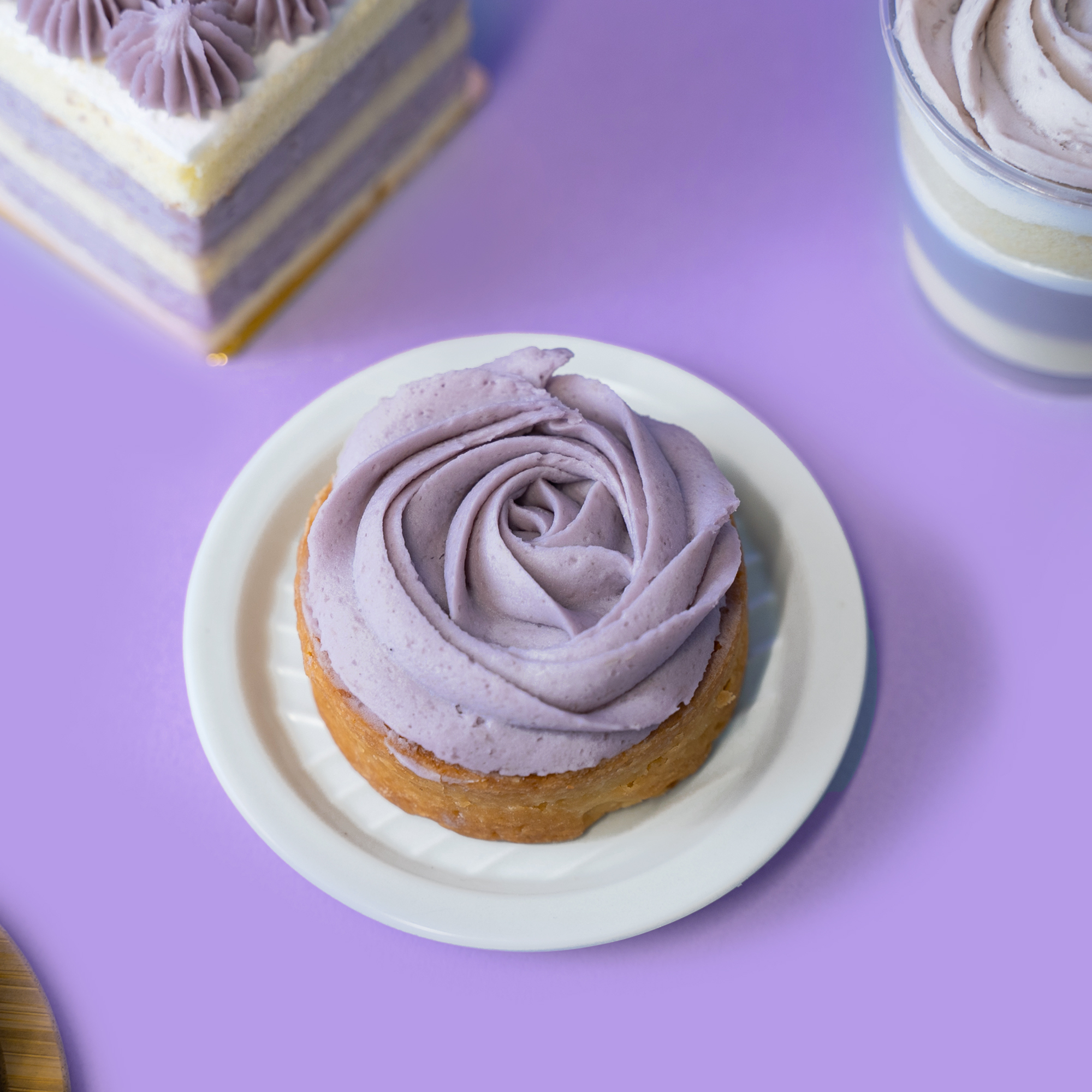 法式玫瑰塔（4入）【玫瑰塔/芋泥塔/抹茶/巧克力/檸檬塔】