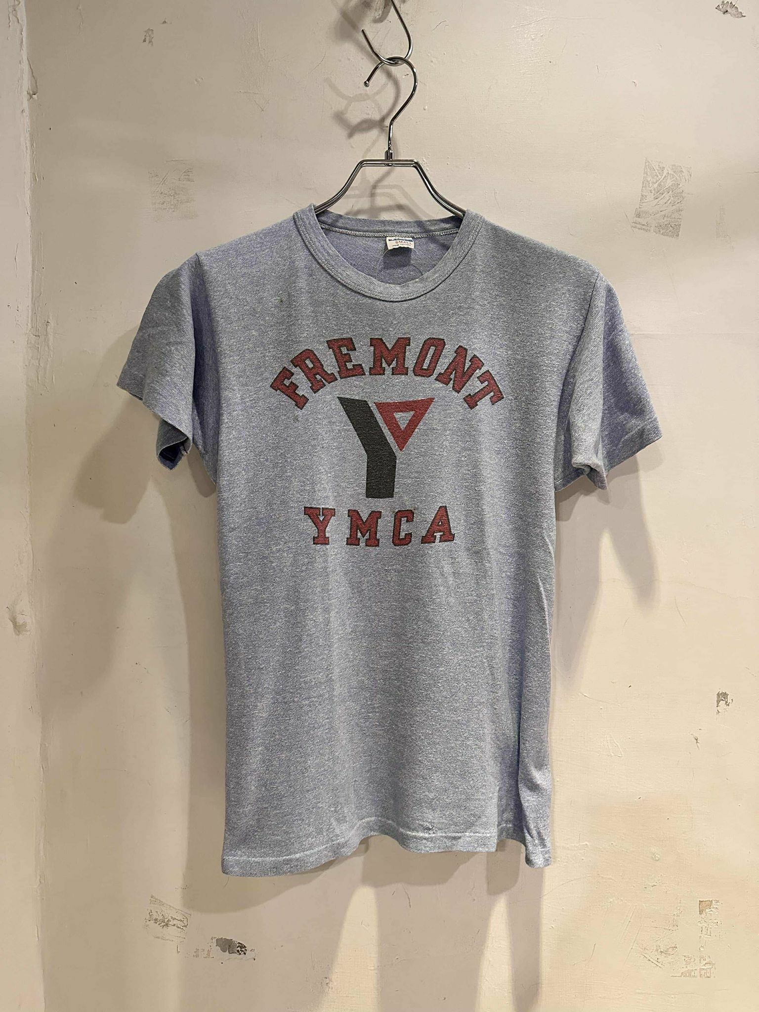 70's Champion 1.2 Tee (88Tee)Made in USA Water Print "YMCA"