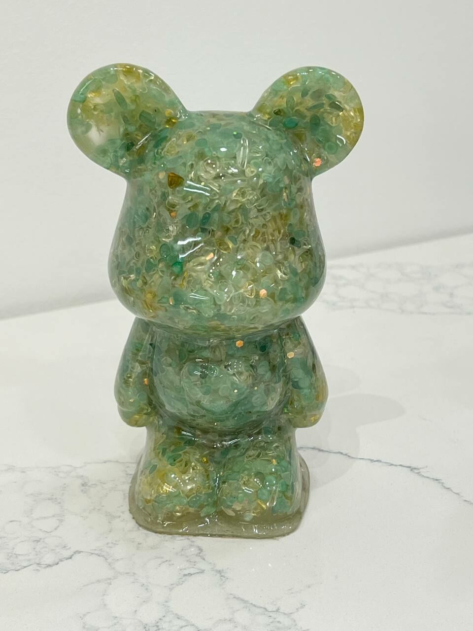 [S] GEMZ & CO MNTF SMALL AVENTURINE/CITRINE BEAR DISPLAY , V184 (V184)
