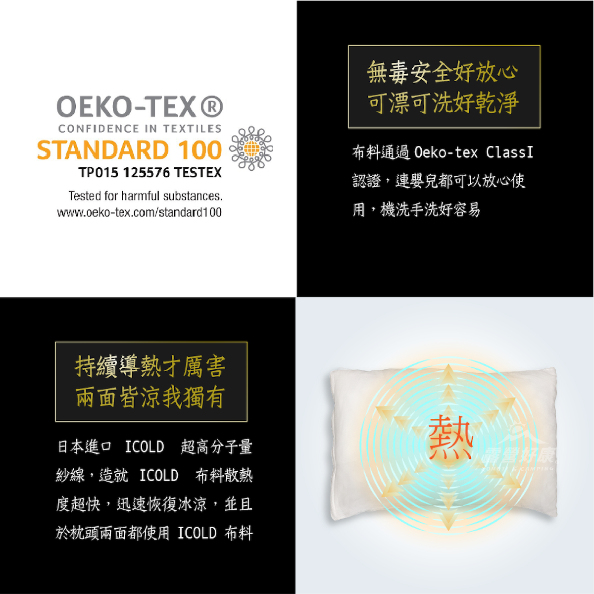 【LazyRoll 捲捲舒】 ICOLD家用枕涼感枕套 G-H1-3