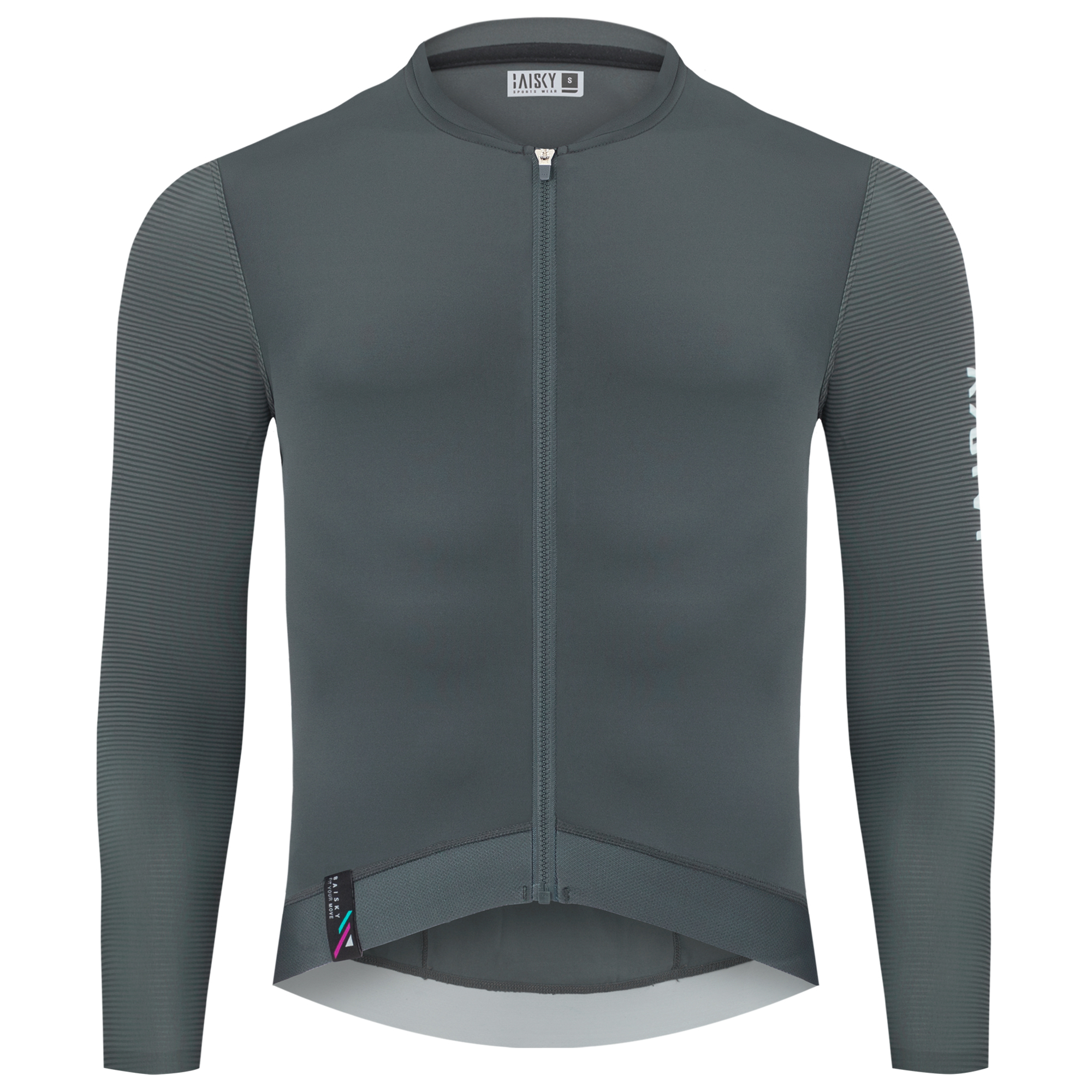 男款空力薄款長車衣  潔淨Ⅱ 深灰