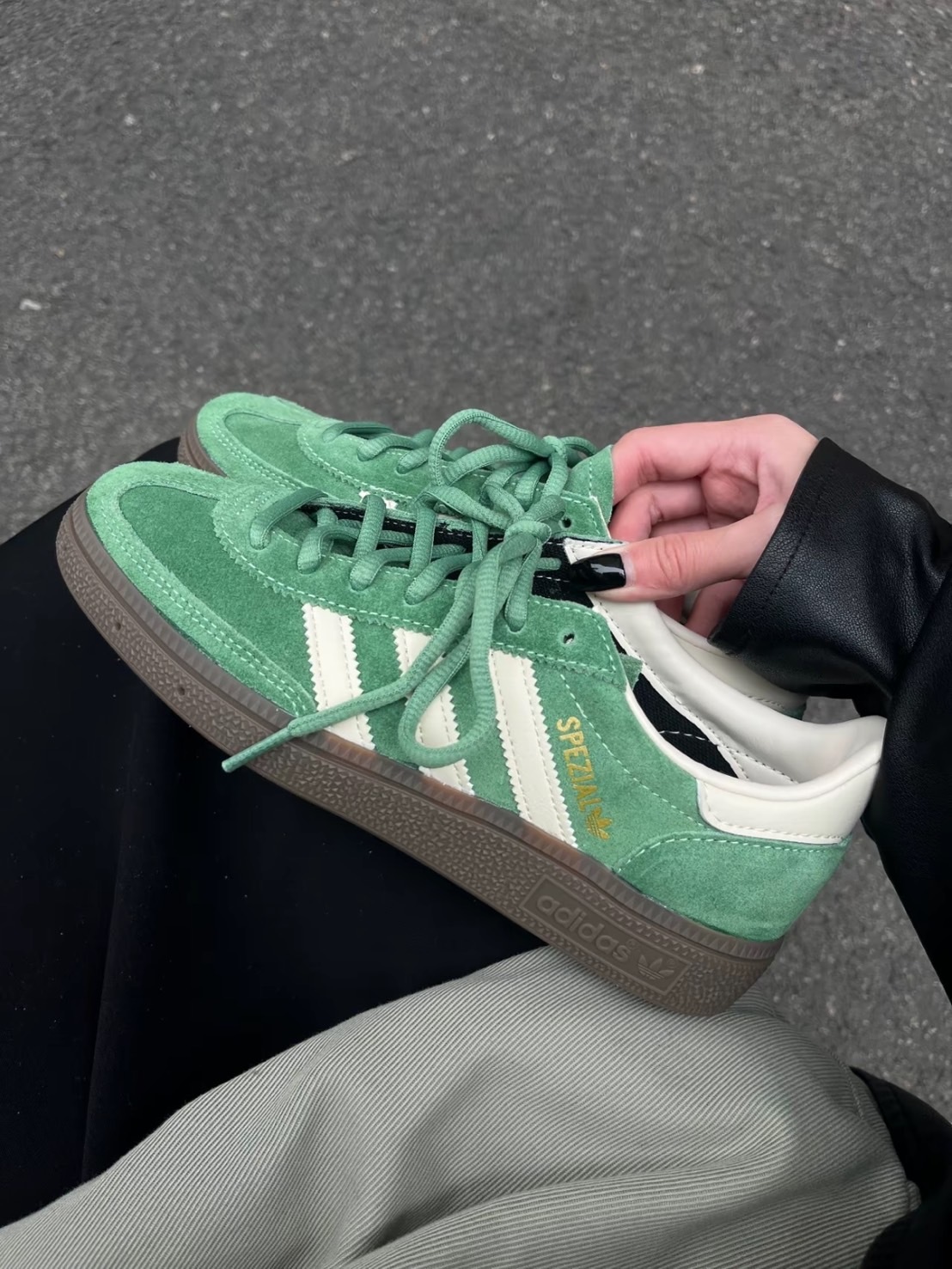 <快速出貨> Adidas  Handball Spezial 焦糖綠