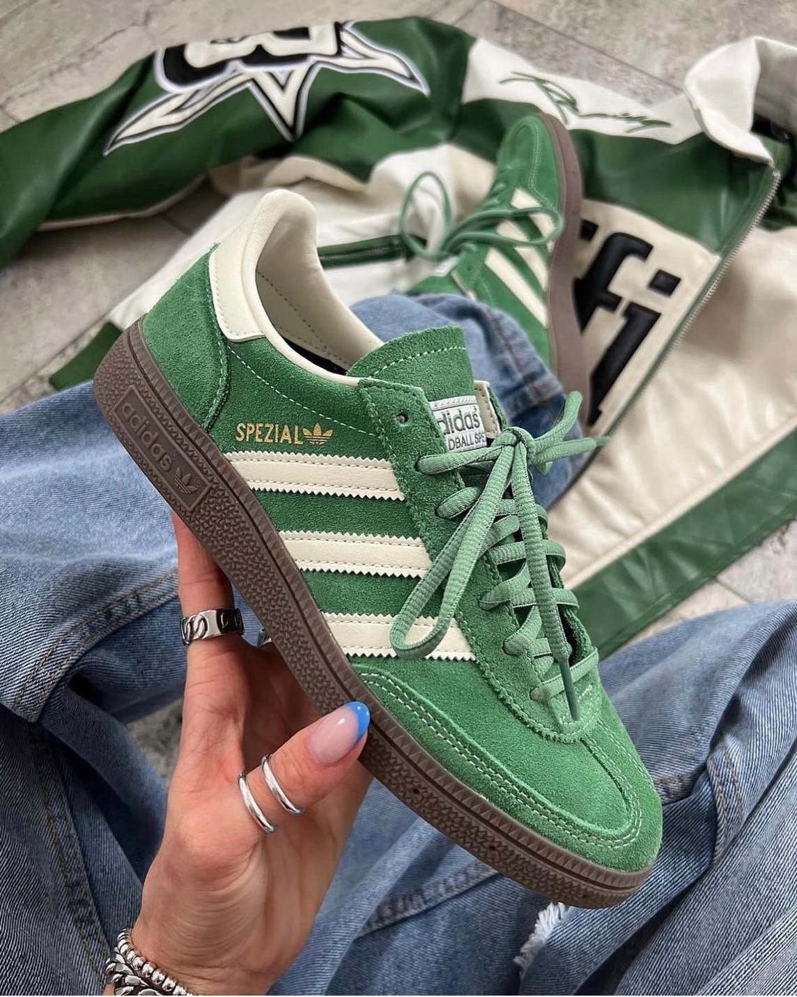 <快速出貨> Adidas  Handball Spezial 焦糖綠