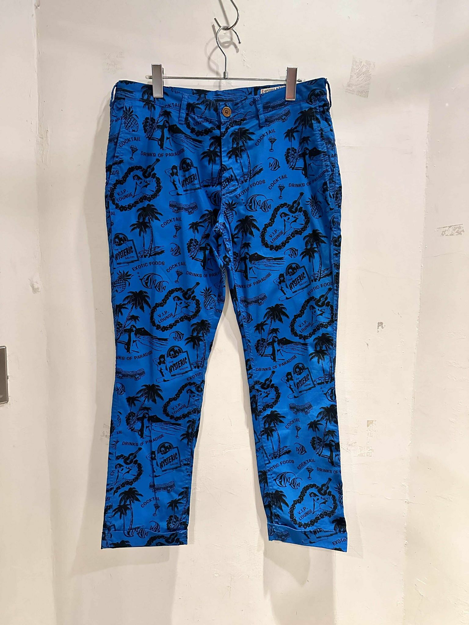 2000's Hysteric Glamour Low-Rise Pattern Pants W33