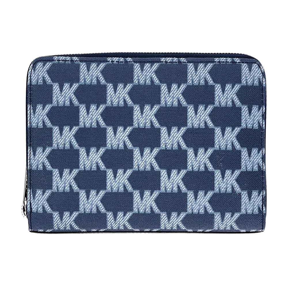 【Michael Kors】MLK-C004-15 滿版 帆布 LOGO長夾