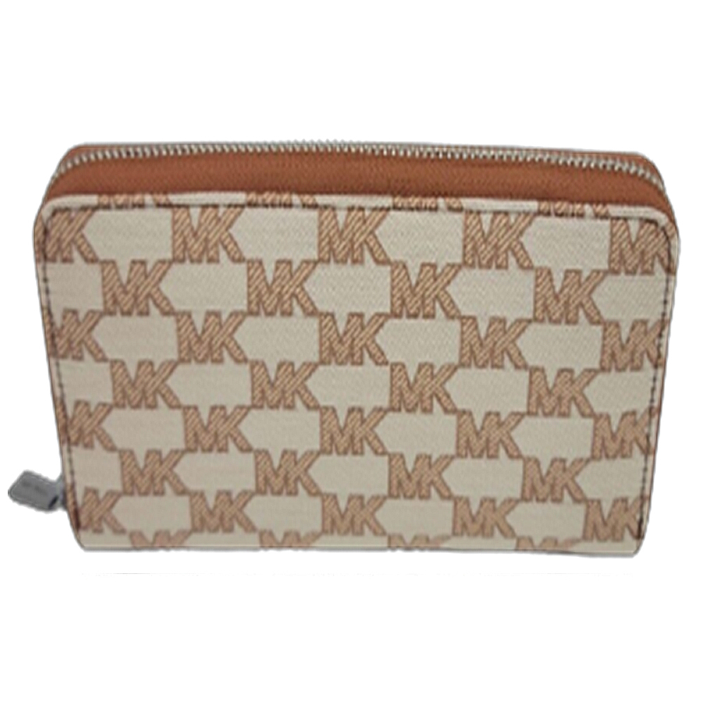 【Michael Kors】MLK-C004-15 滿版 帆布 LOGO長夾