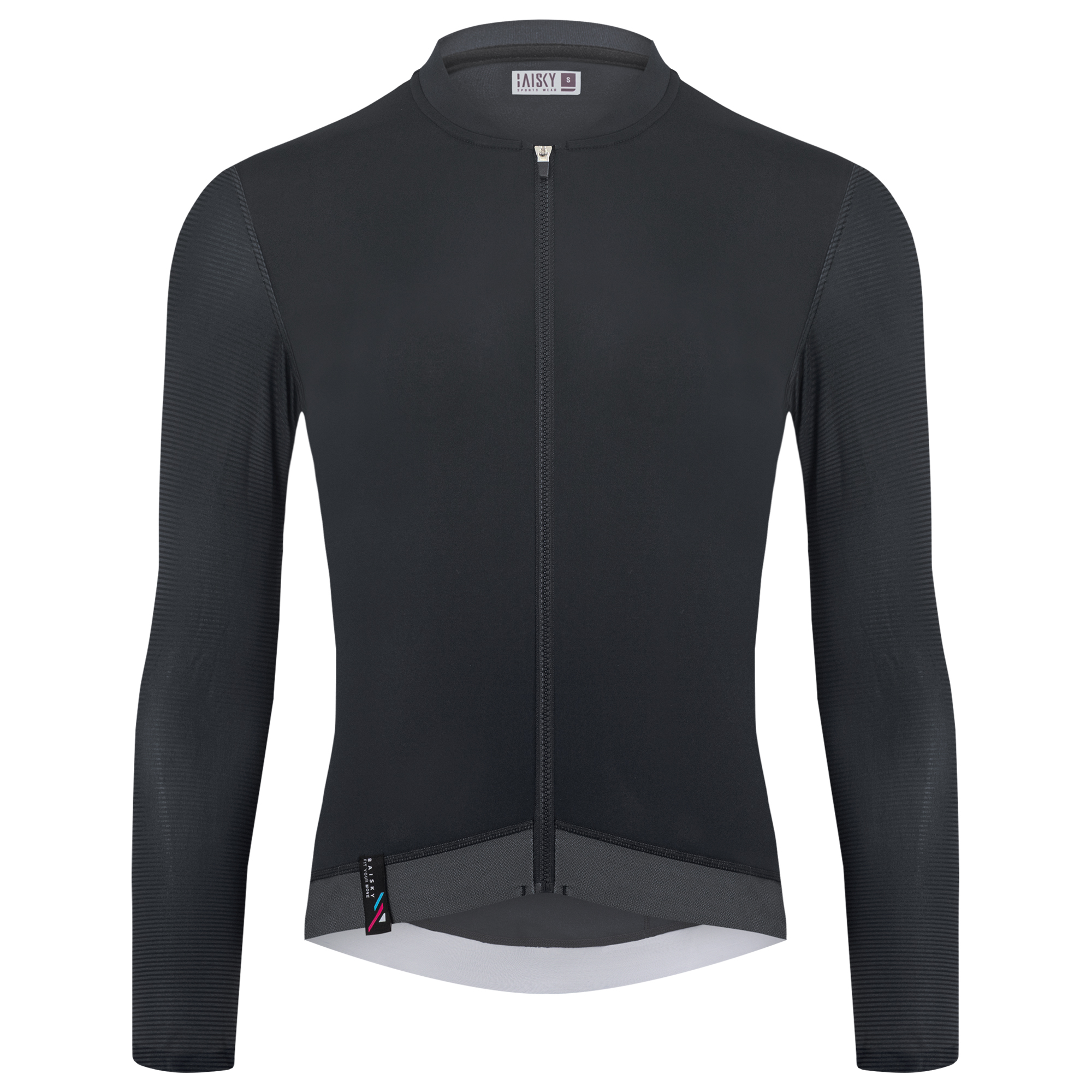 女款空力薄款長車衣 潔淨Ⅱ 黑