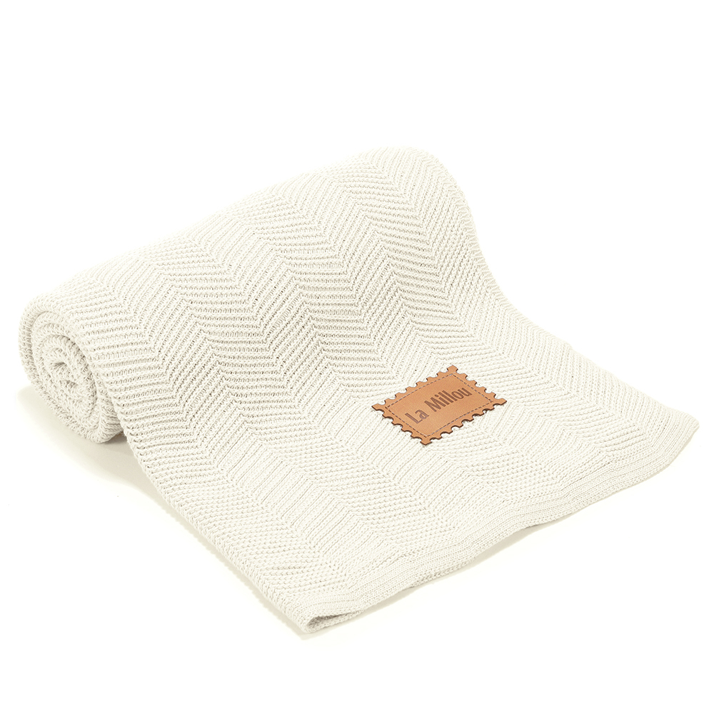 La Millou波蘭 竹纖針織毯人字編(80x90cm)｜伊莉沙白