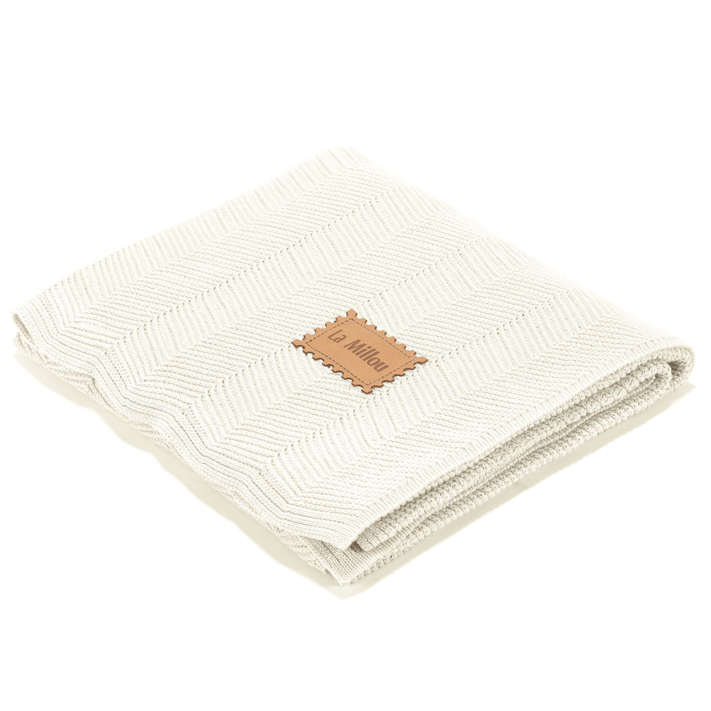 La Millou波蘭 竹纖針織毯人字編(80x90cm)｜伊莉沙白