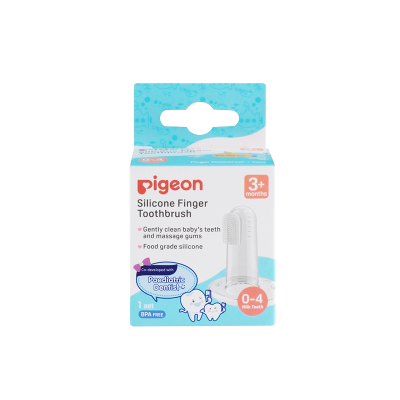 Pigeon 貝親 矽膠指套牙刷