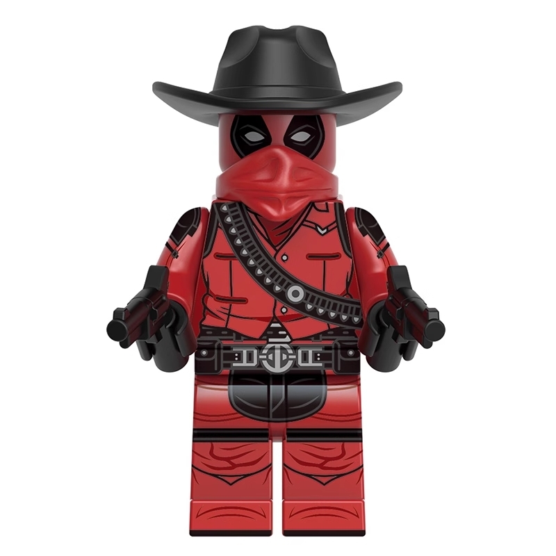 Cowboy Deadpool Wolverine Marvel Minifigs GH0603