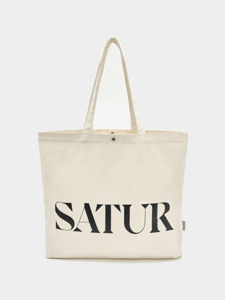 SATUR Logo All Day Canvas Bag [2 colors]