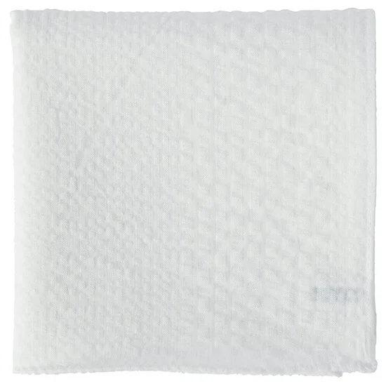 白色多條紋手巾