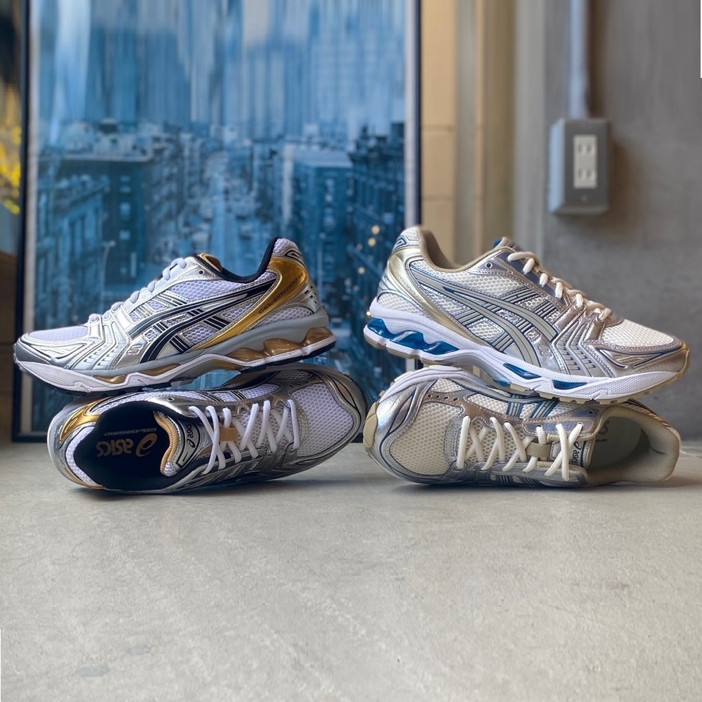 海外限定 Asics GEL-KAYANO 14  “ Pure Silver ” & “ Pure Gold ”  Y2K 金屬 香檳金 金銀藍 休閒鞋 男女鞋 1201A019-102-105