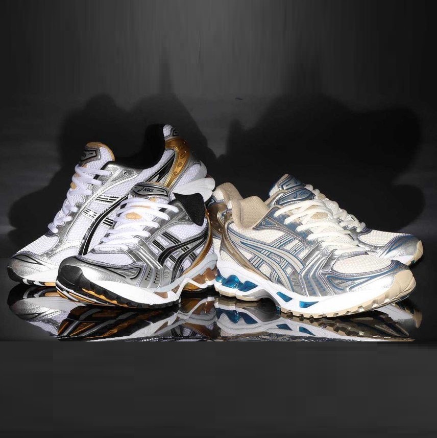 海外限定 Asics GEL-KAYANO 14  “ Pure Silver ” & “ Pure Gold ”  Y2K 金屬 香檳金 金銀藍 休閒鞋 男女鞋 1201A019-102-105